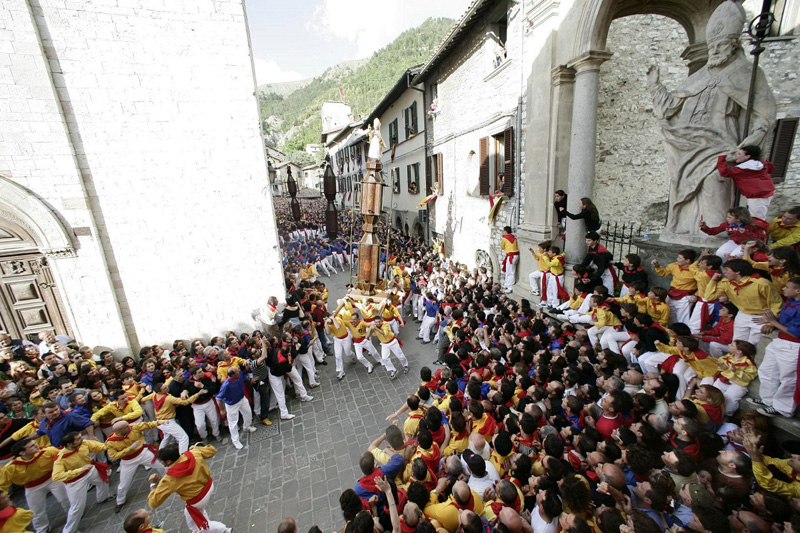 Festa dei Ceri en Gubbio.