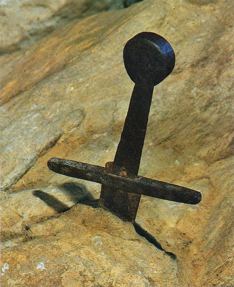 Toscana misteriosa la espada en la roca.