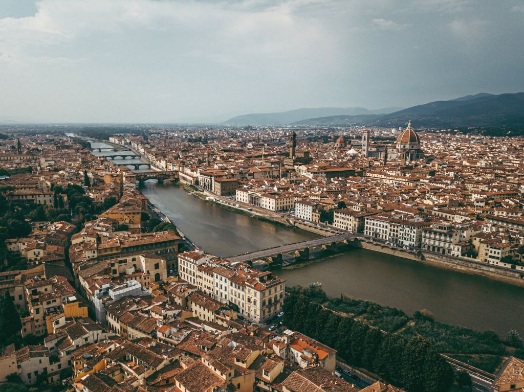 El centro histórico de Florencia.