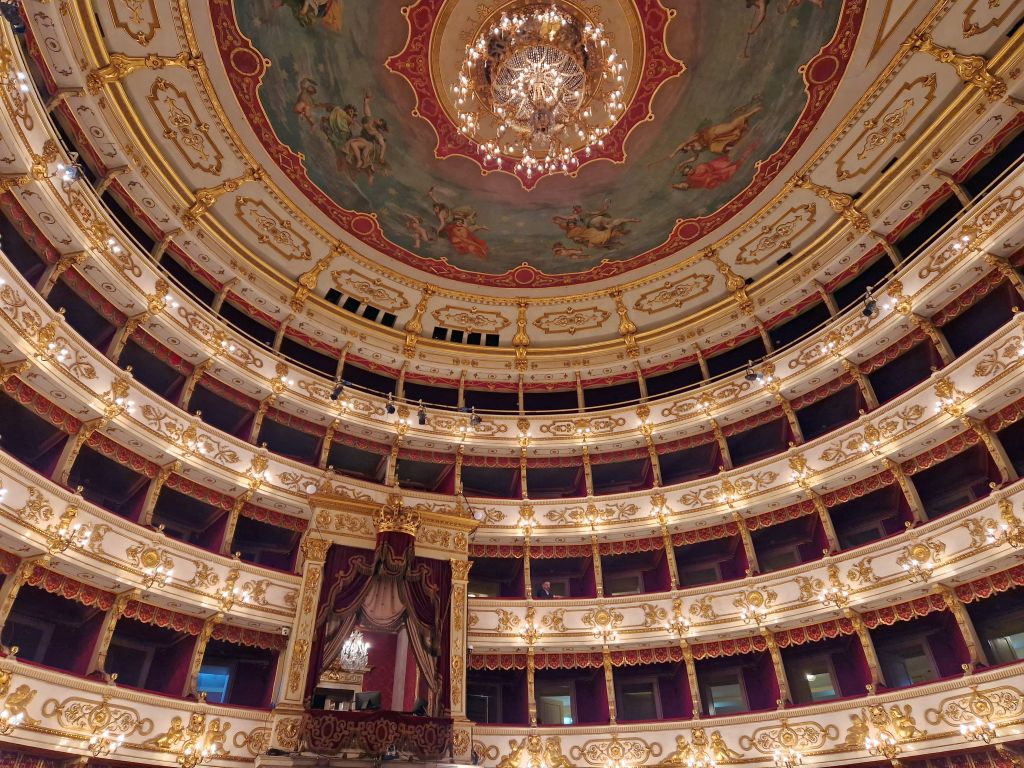 Teatro Regio de Parma panorama desde la platea.