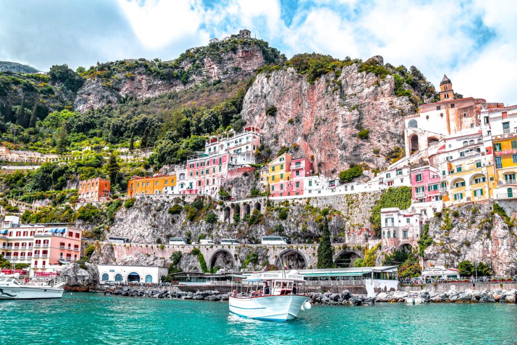 Detalle de Atrani, en la Costa de Amalfi.