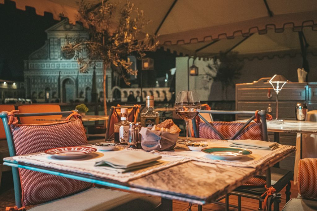 Restaurante en Florencia, Toscana.